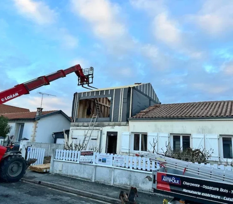 Réalisation de charpente et ossature bois par Conception Bois 17, charpentier à La Rochelle